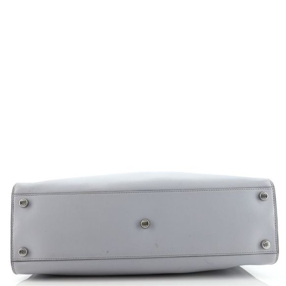 Fendi Peekaboo X-Lite Bag Leather Medium Gray - Picture 5 of 7